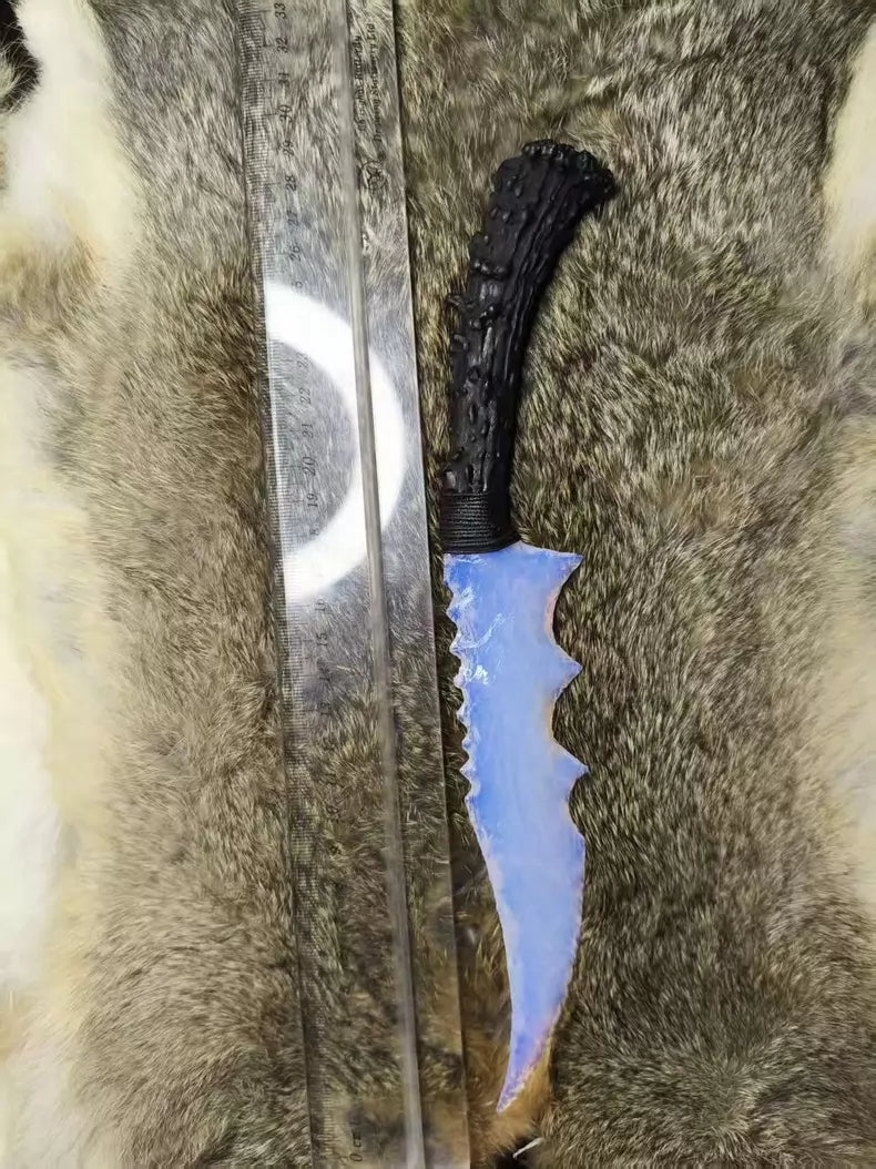 Stone tools, stone knives, opal knives, crystal knives, flame knives, stone blades, obsidian knives, obsidian dragon crystal knives.