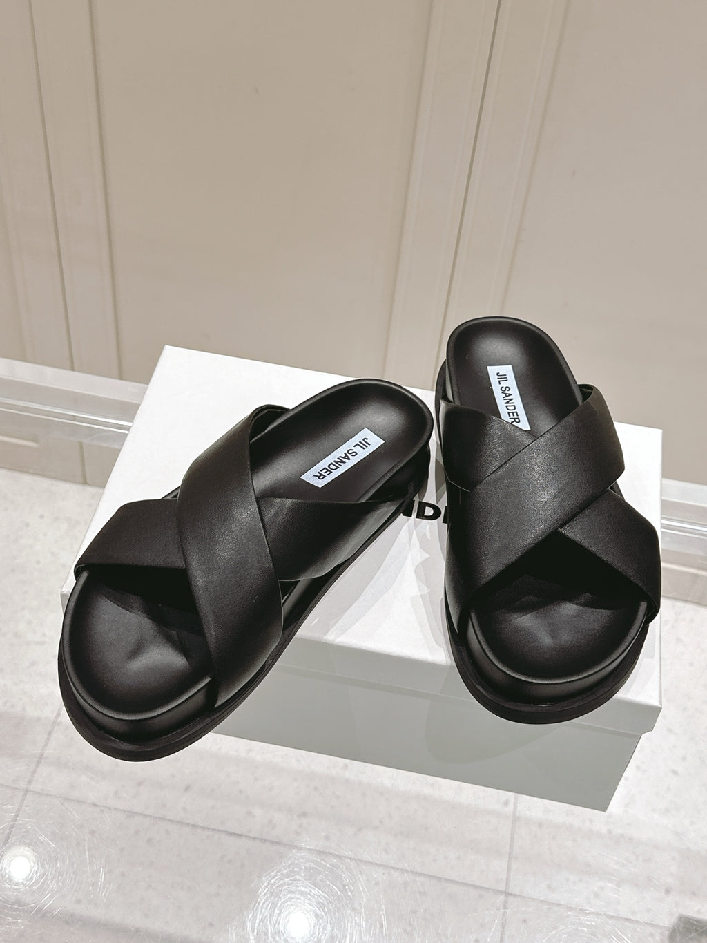 Jil Sander Spring/Summer New Beach Slides (Black)