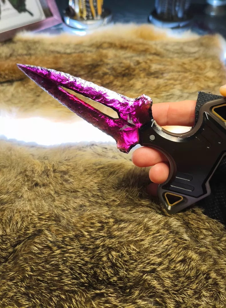 Stonecraft Valorant Rebel Squadron Hand-Dagger Purple Glass Stonecraft Hand Replica
