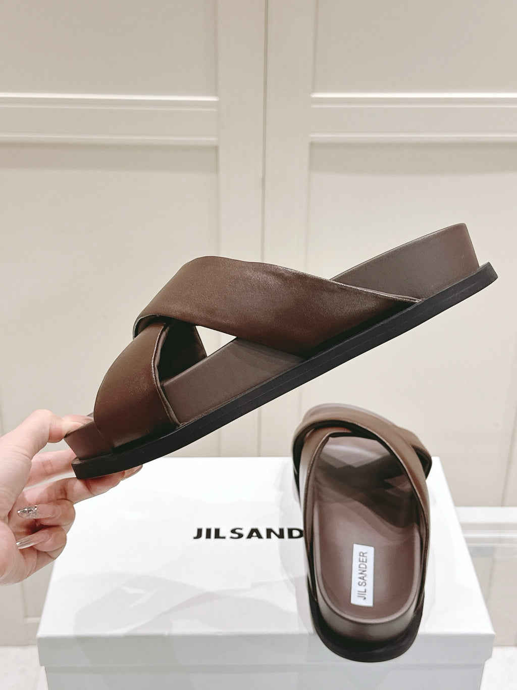 Jil Sander Spring/Summer New Beach Slides (Brown)