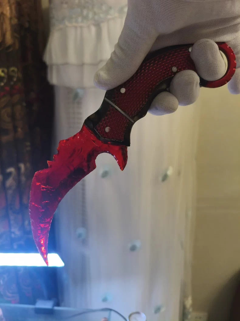 Knapped Stone Tool — Delta Force: Red Glaze — Crimson Sky Karambit