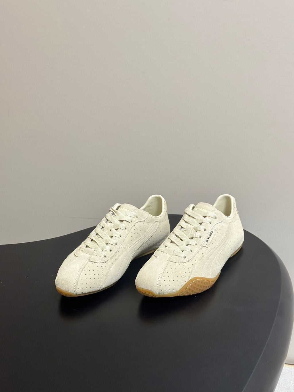 JIL SANDER x PUMA Collaboration Low-Top "German Army Trainer" Style Sneakers (Off-White)