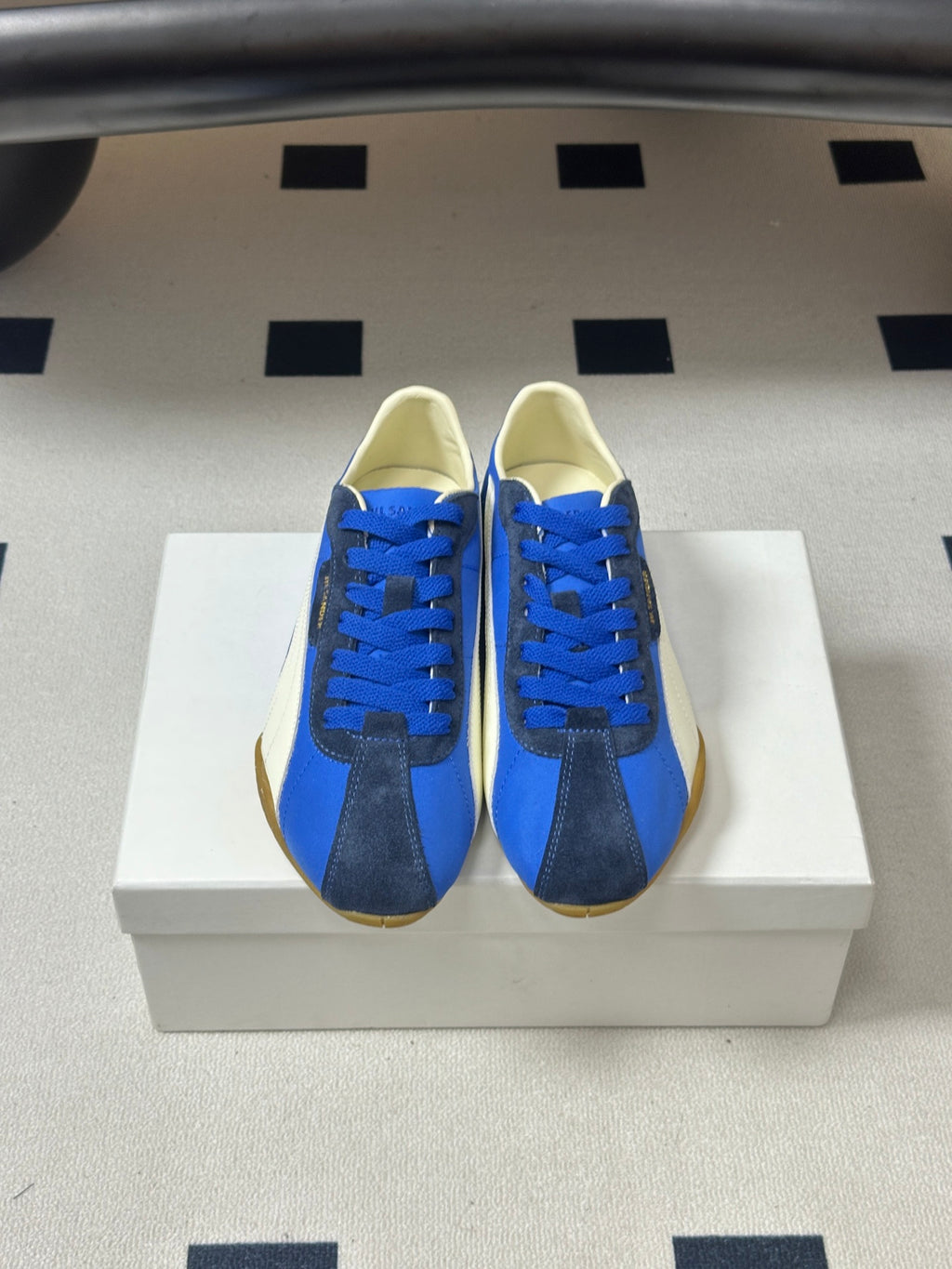 JIL SANDER x Puma Collaboration Low-Top "German Army Trainer" Style Sneakers (Blue)