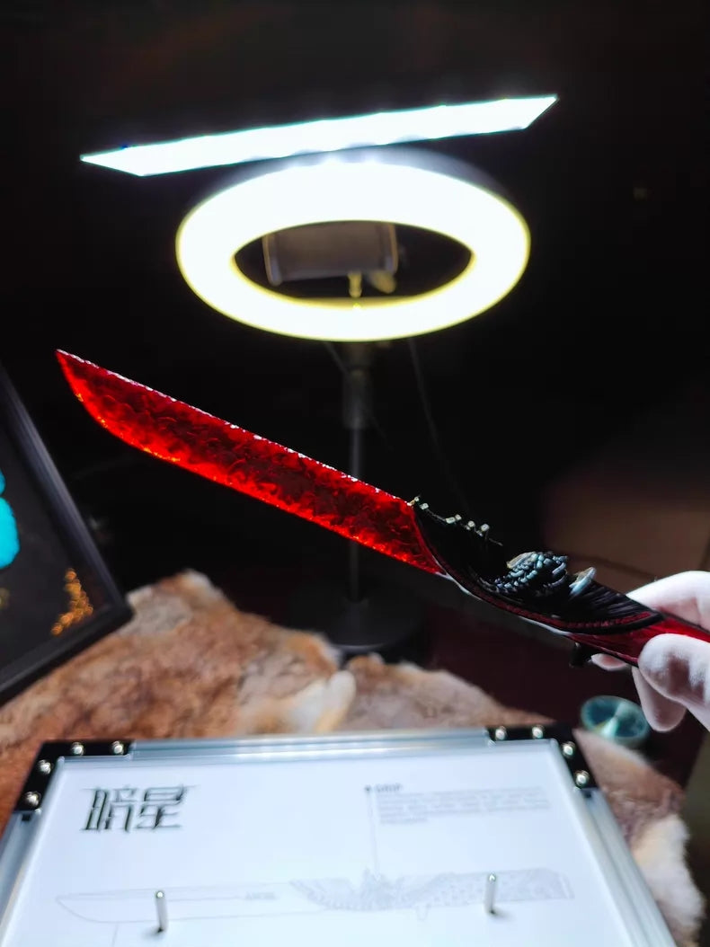 Delta Force: "Dark Star Demon" (Corrupted/Dark Form); Hand-forged stone-style knife (custom-made).