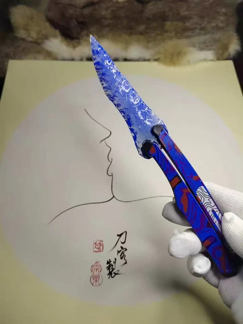 "Butterfly" Cold Front (Knapped Stone Style) – *Game for Peace* 22cm Flame Blade Model