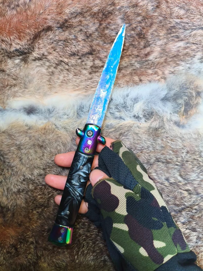CSGO short sword, white opal, crafted stone artifact, couple's birthday gift, artwork.