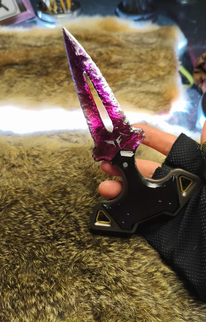 Stonecraft Valorant Rebel Squadron Hand-Dagger Purple Glass Stonecraft Hand Replica