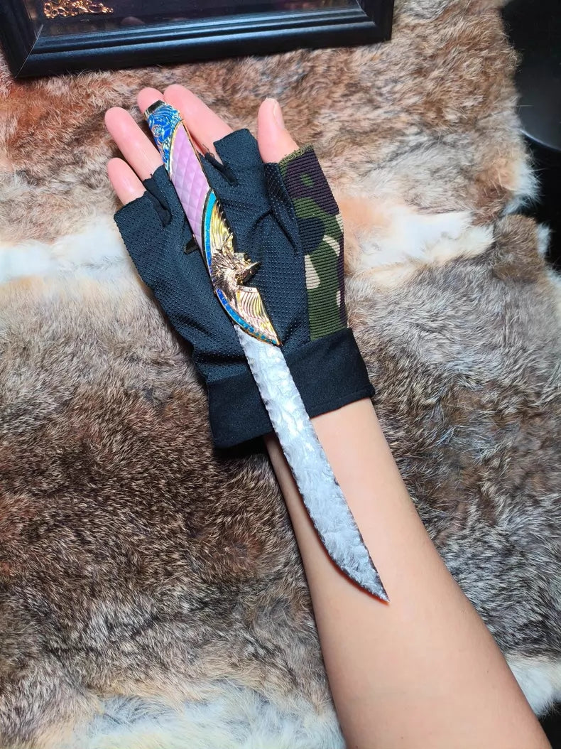 Delta Force: "Dark Star Angel" Form – Hand-forged Stone-style Knife (Custom-made)
