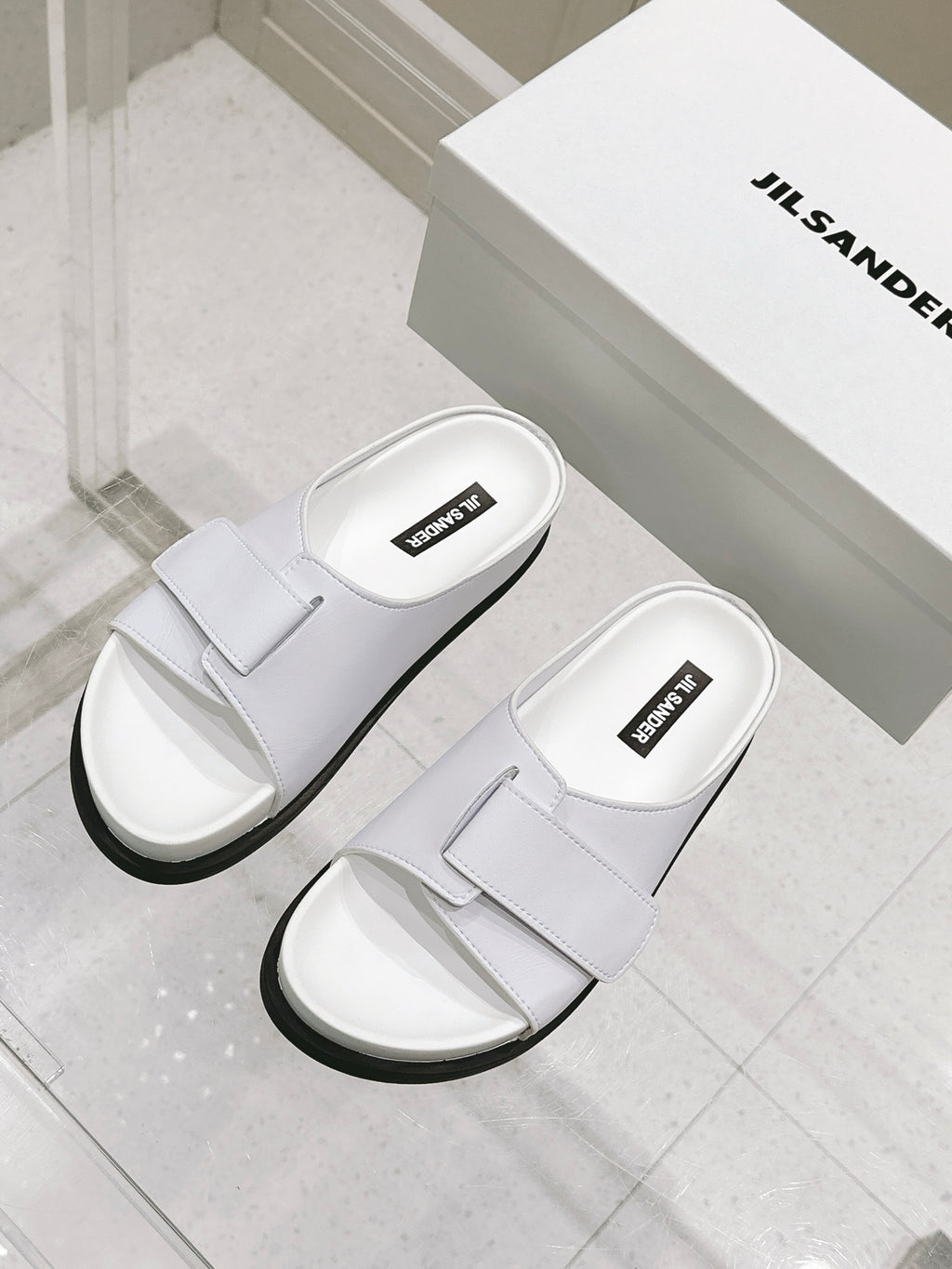 Jil Sander New Beach Slides (White)