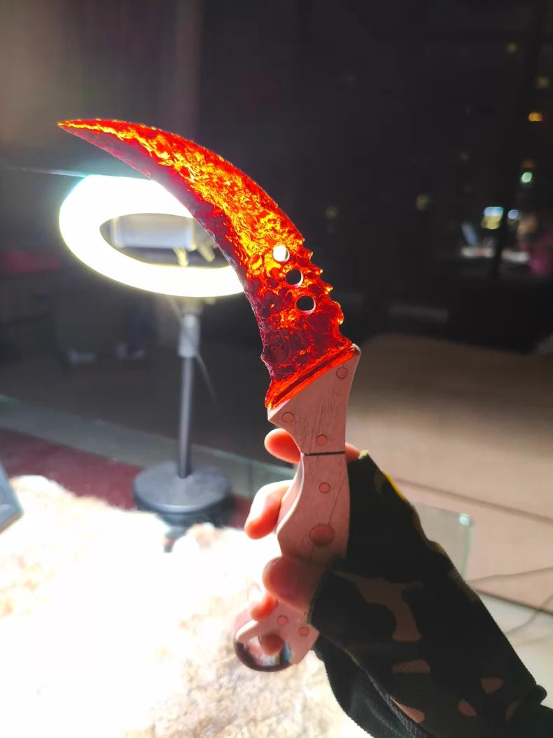 Handmade replica of the CS:GO Karambit Ruby (Red Gem)