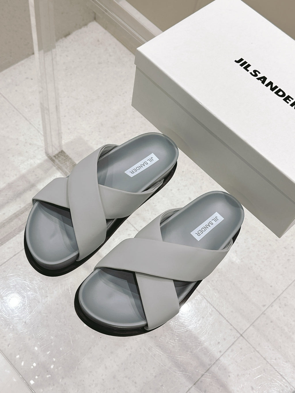 Jil Sander Spring/Summer New Beach Slides (Grey)