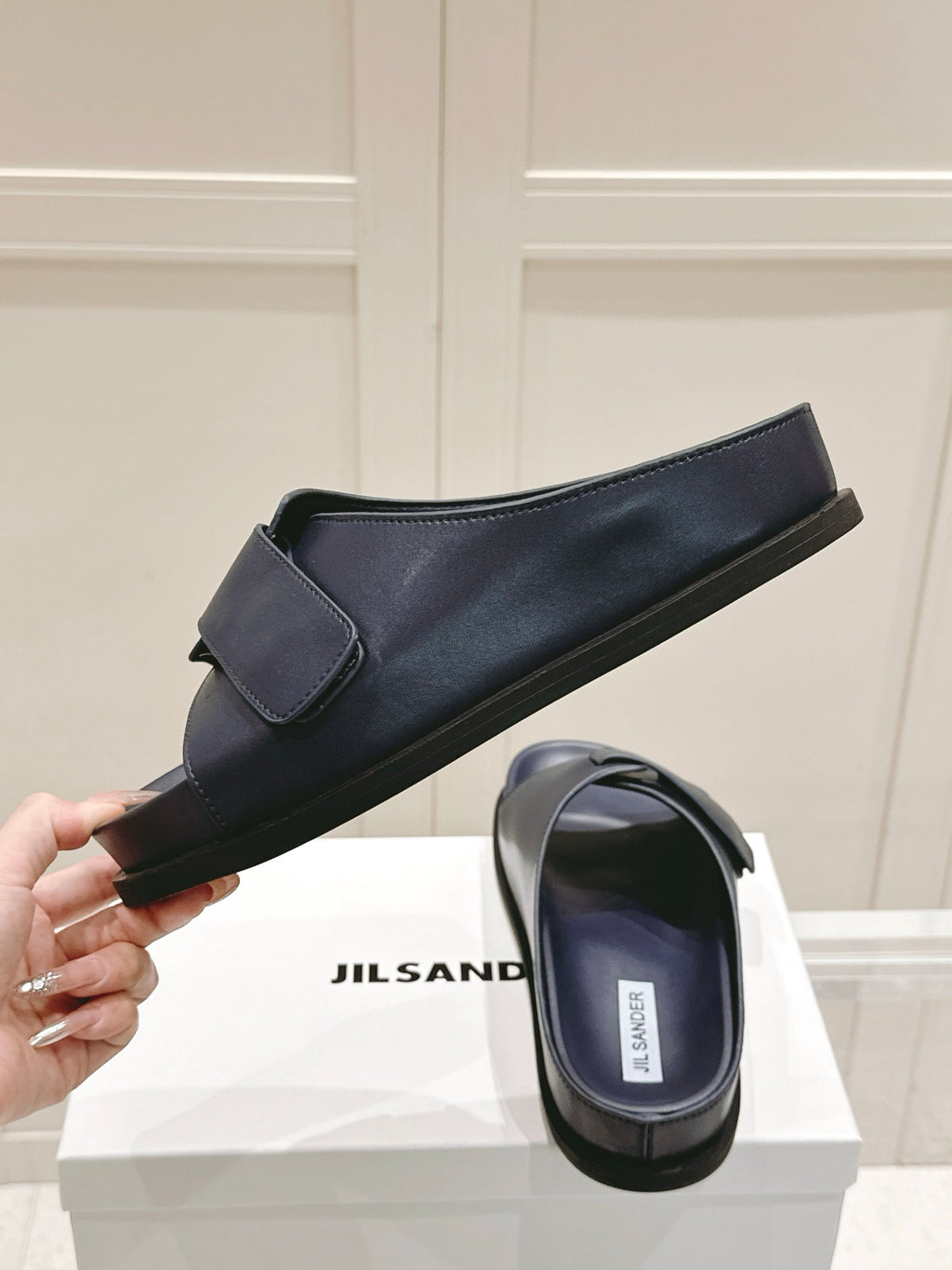 Jil Sander New Beach Slides (Black)