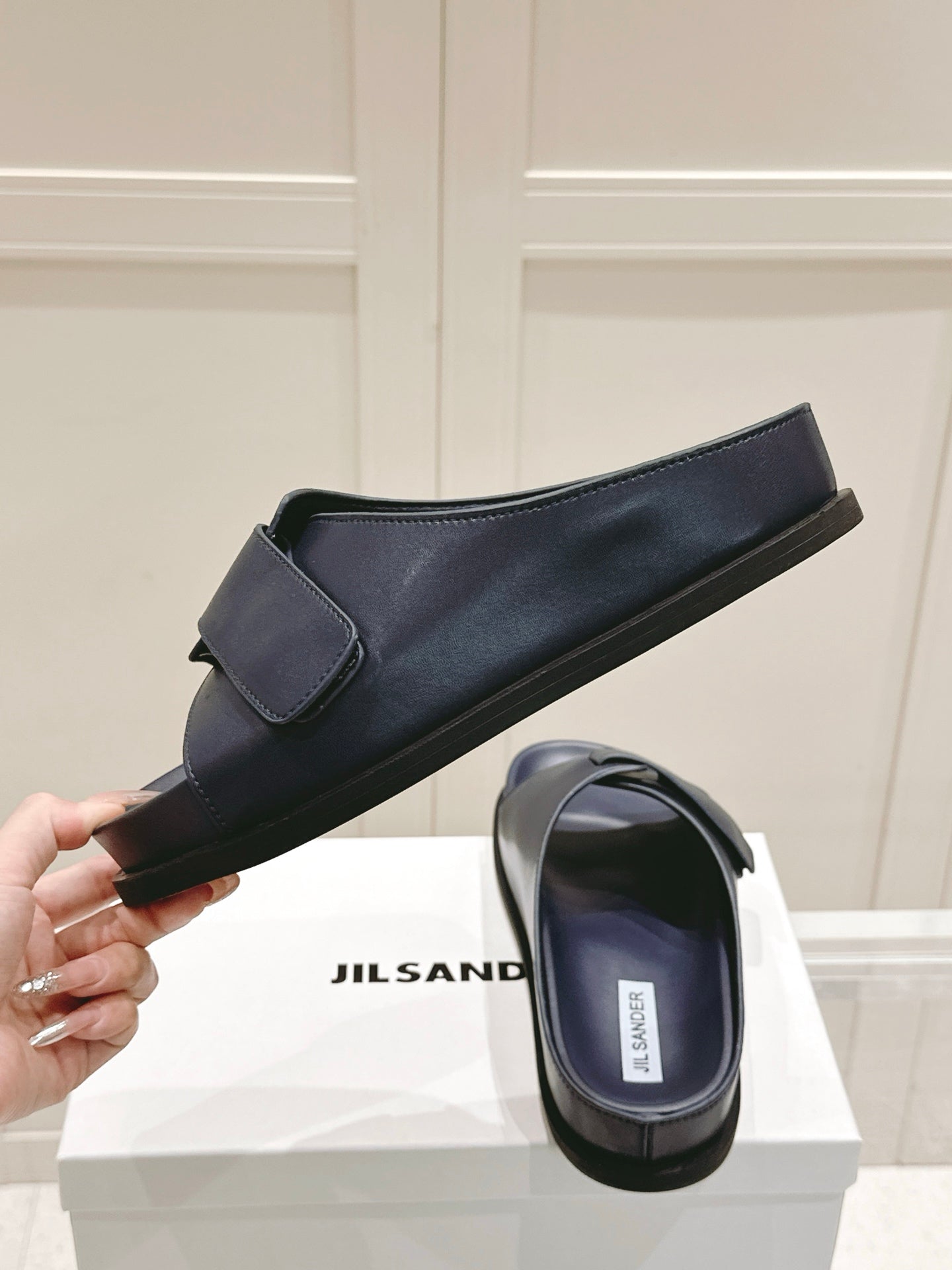Jil Sander New Beach Slides (Black)
