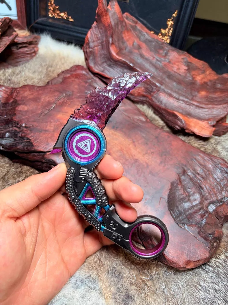 Crafted Stone Tool / Apex Legends Raptor's Claw Karambit (Purple)