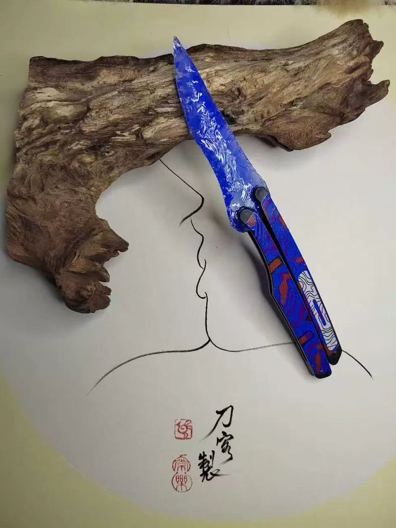 "Butterfly" Cold Front (Knapped Stone Style) – *Game for Peace* 22cm Flame Blade Model
