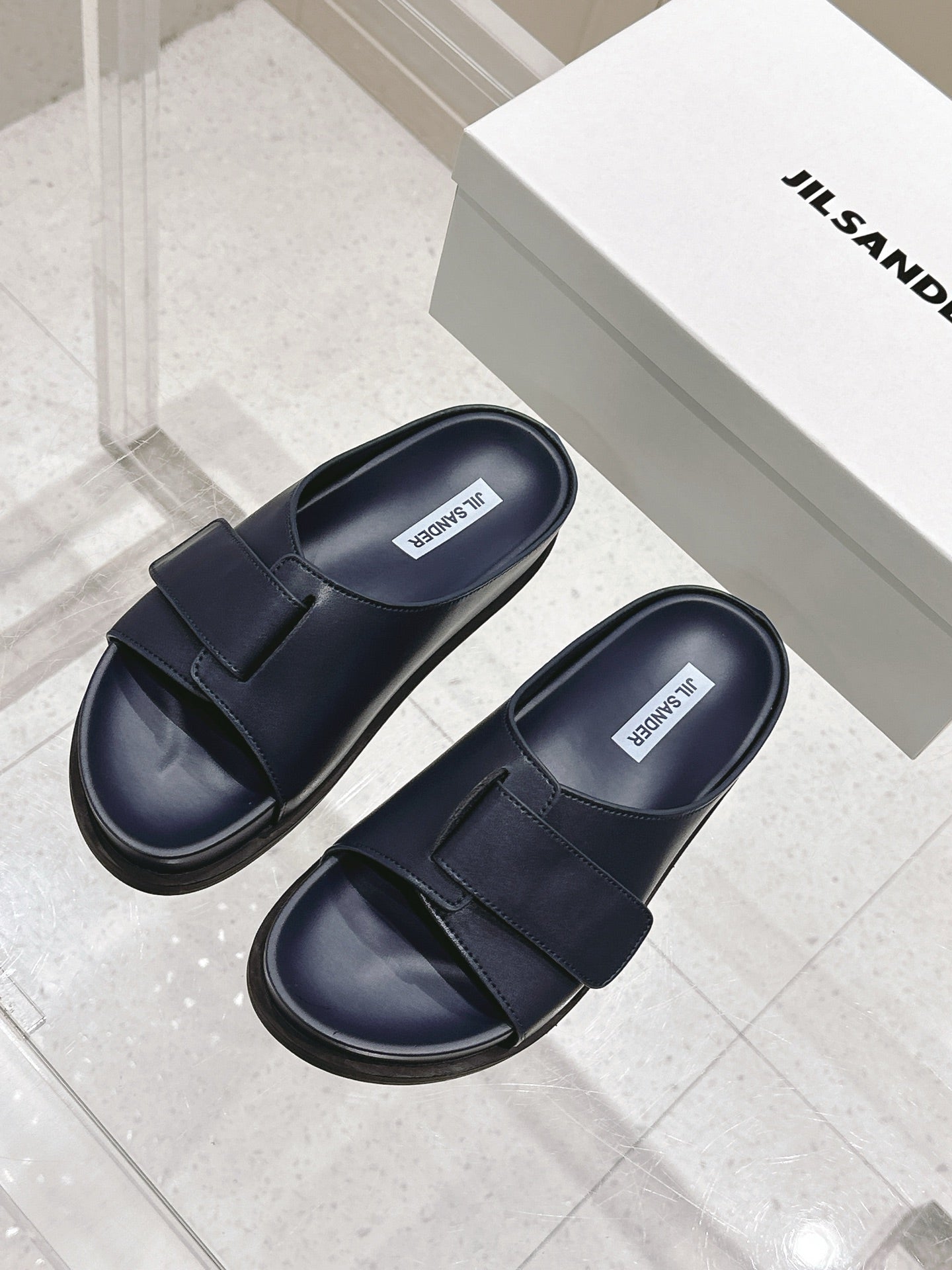 Jil Sander New Beach Slides (Black)