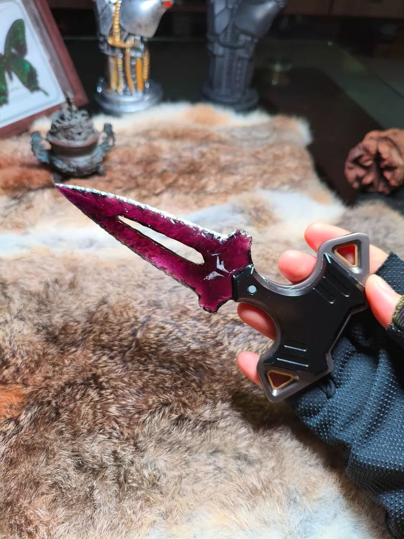 Stonecraft Valorant Rebel Squadron Hand-Dagger Purple Glass Stonecraft Hand Replica