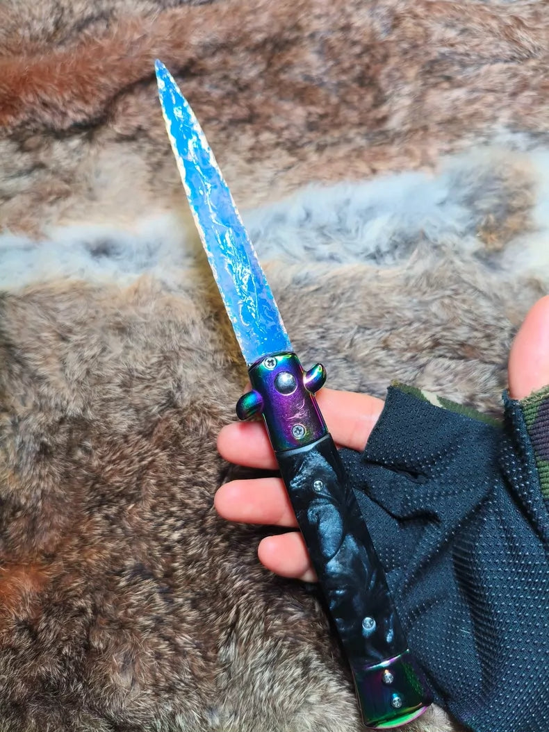 CSGO short sword, white opal, crafted stone artifact, couple's birthday gift, artwork.