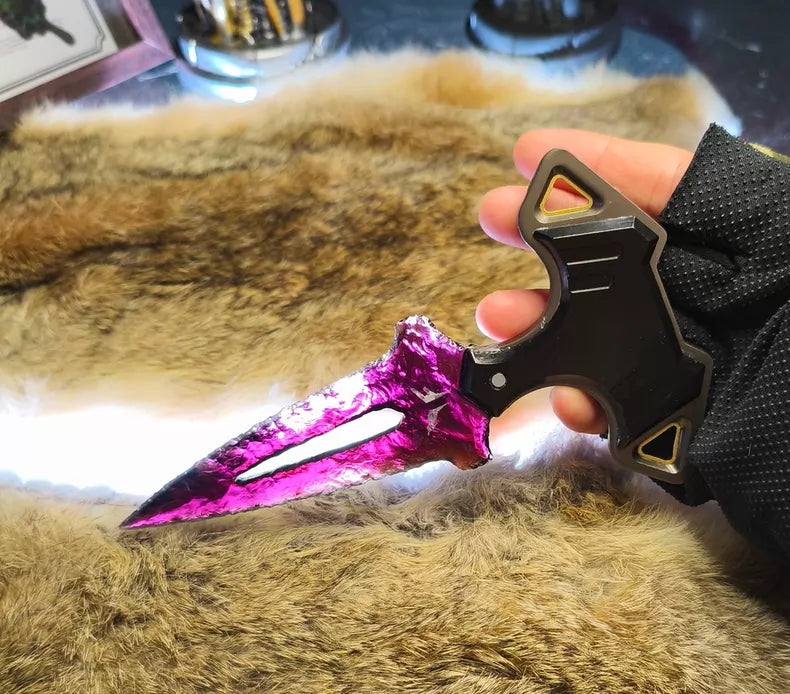 Stonecraft Valorant Rebel Squadron Hand-Dagger Purple Glass Stonecraft Hand Replica