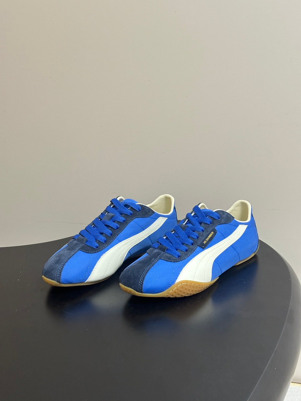 JIL SANDER x Puma Collaboration Low-Top "German Army Trainer" Style Sneakers (Blue)