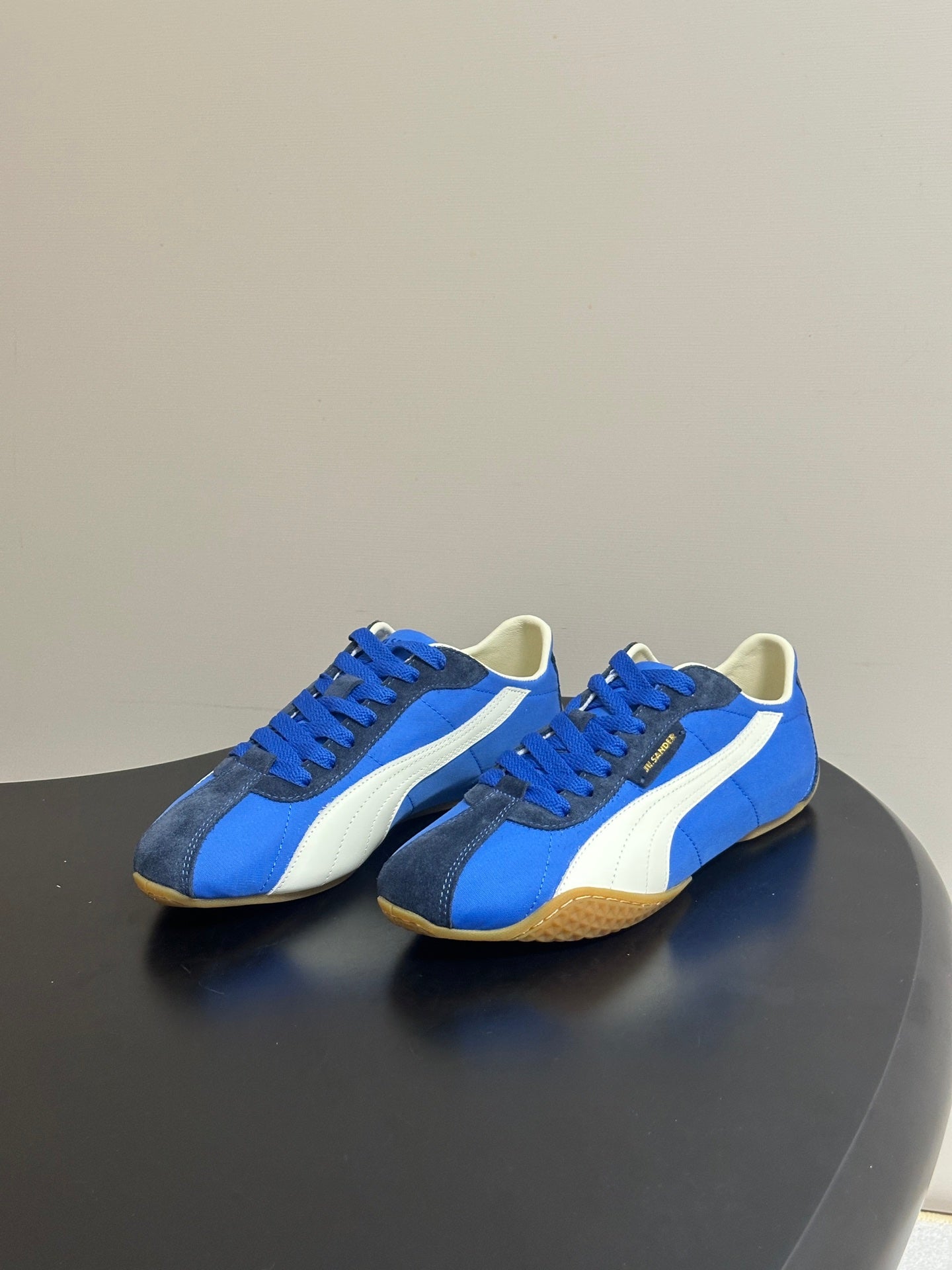 JIL SANDER x Puma Collaboration Low-Top "German Army Trainer" Style Sneakers (Blue)