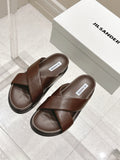 Jil Sander Spring/Summer New Beach Slides (Brown)