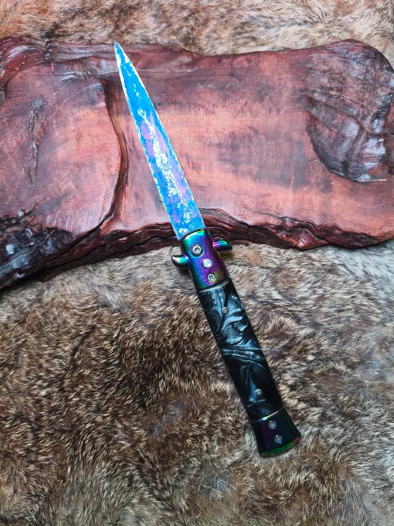 CSGO short sword, white opal, crafted stone artifact, couple's birthday gift, artwork.