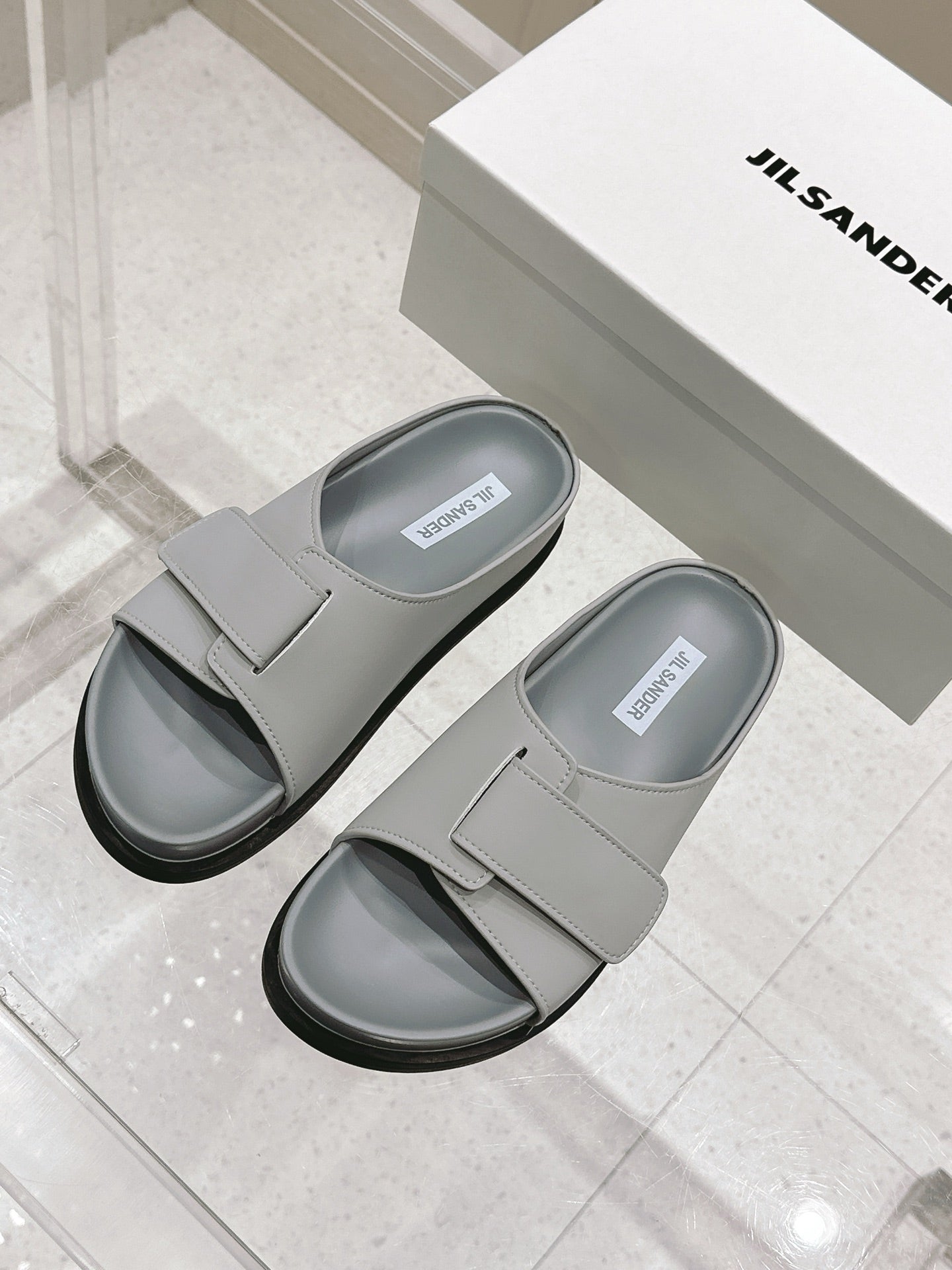Jil Sander New Beach Slides (Grey)