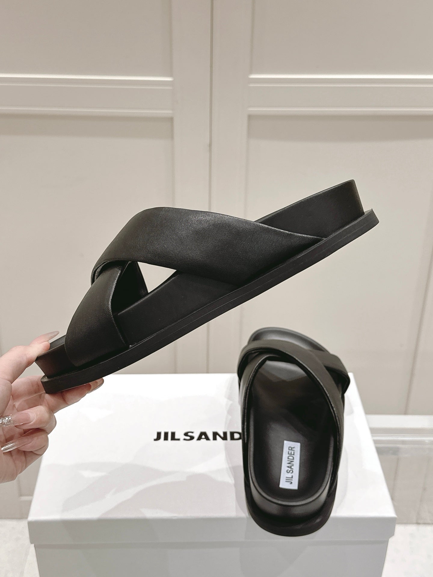 Jil Sander Spring/Summer New Beach Slides (Black)