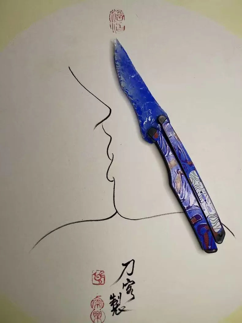 "Butterfly" Cold Front (Knapped Stone Style) – *Game for Peace* 22cm Flame Blade Model