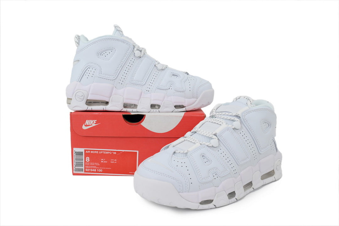 Nike Air More Uptempo Sneakers All White