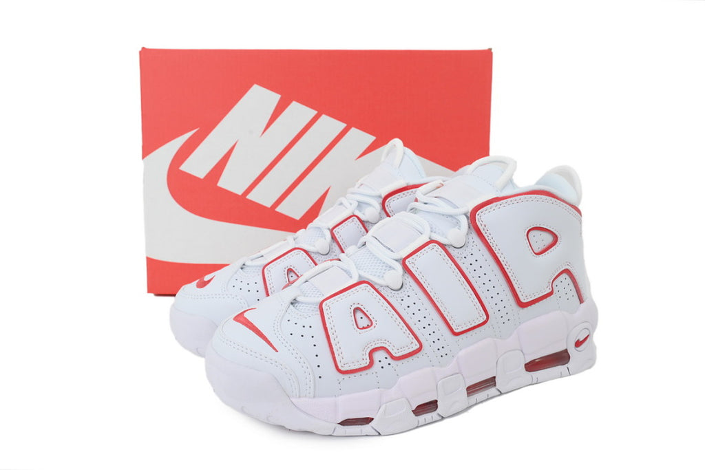 Nike Air More Uptempo Sneakers Low 'White Red'