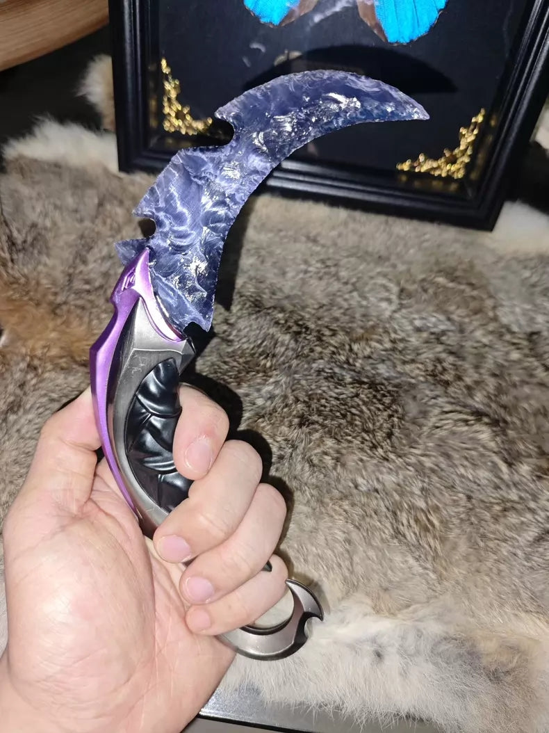 VALORANT Stone-Forged Melee Karambit – Valentine's Day Gift / Collectible Display Piece