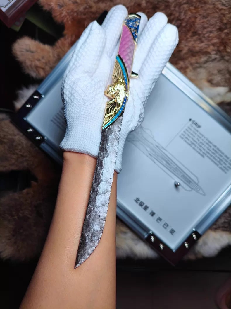 Delta Force: "Dark Star Angel" Form – Hand-forged Stone-style Knife (Custom-made)