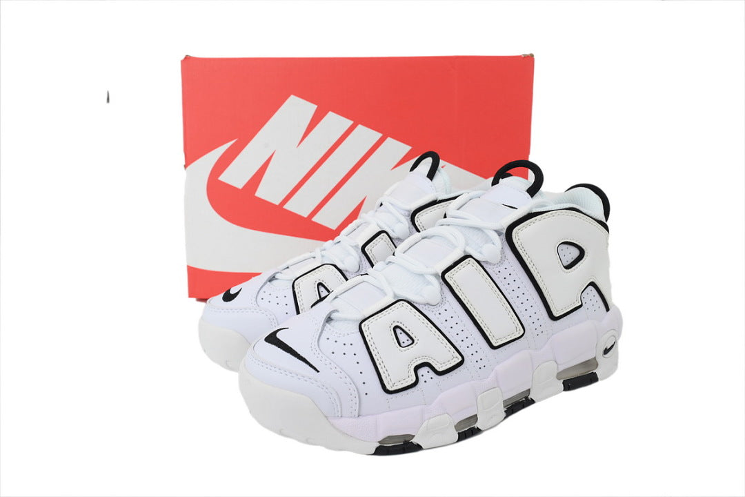 Nike Air More Uptempo Sneakers White Black
