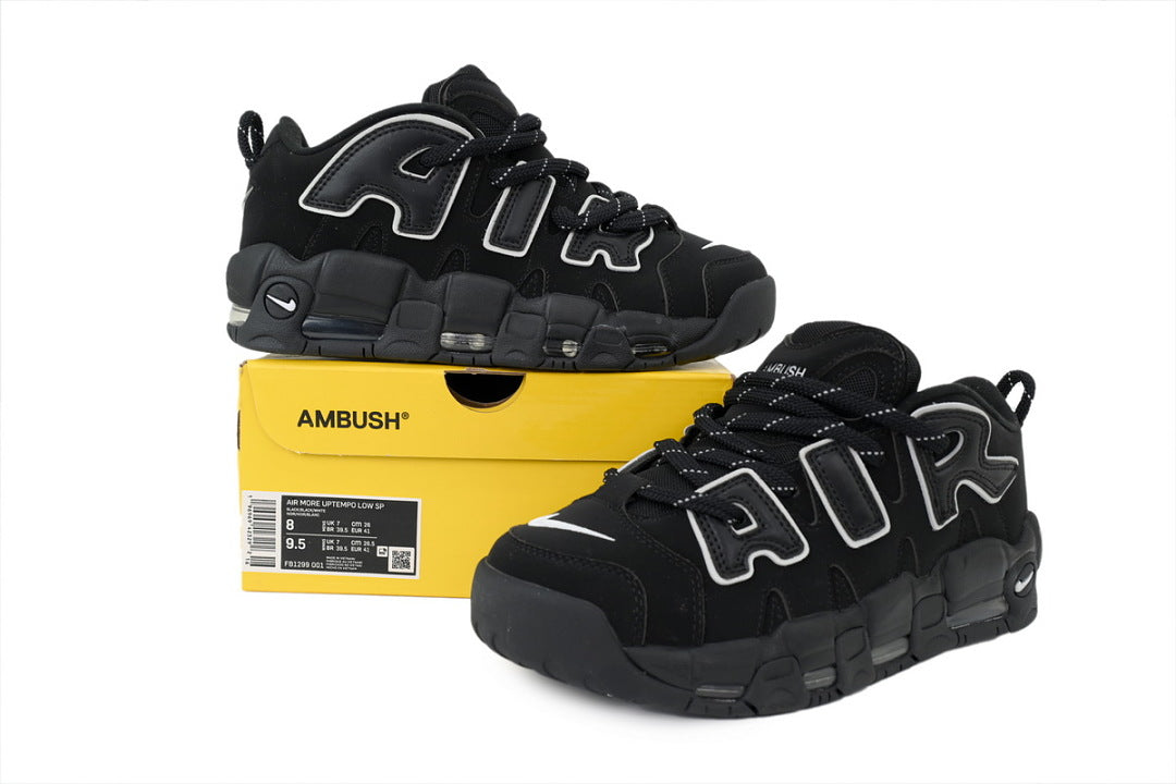 Nike Air More Uptempo Sneakers Low 'Black'