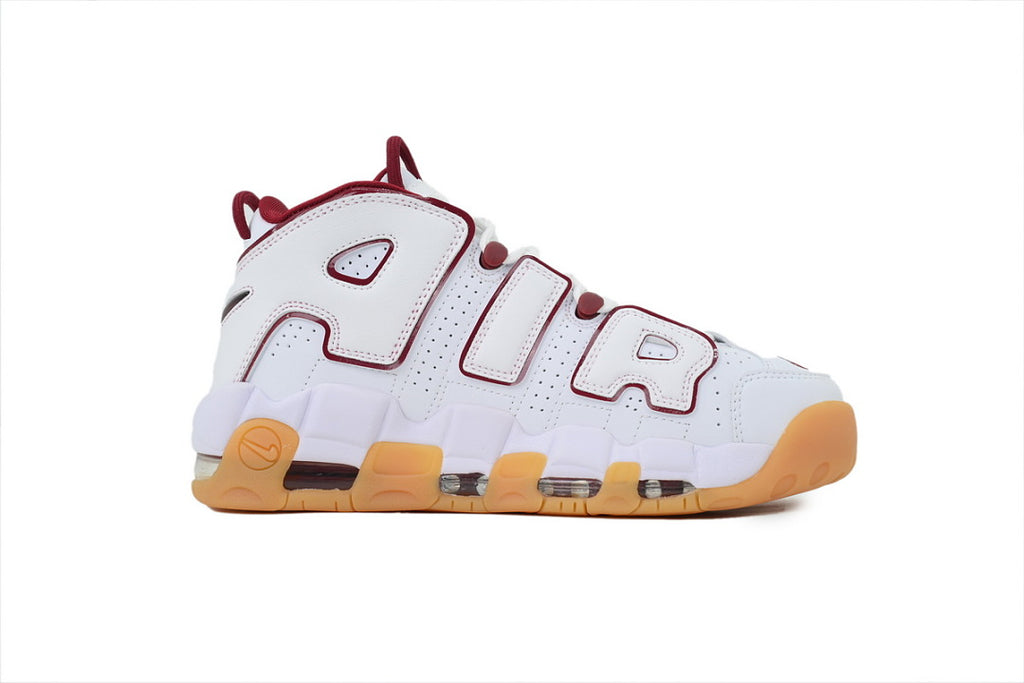 Nike Air More Uptempo Sneakers GS 'White Team Red Gum'