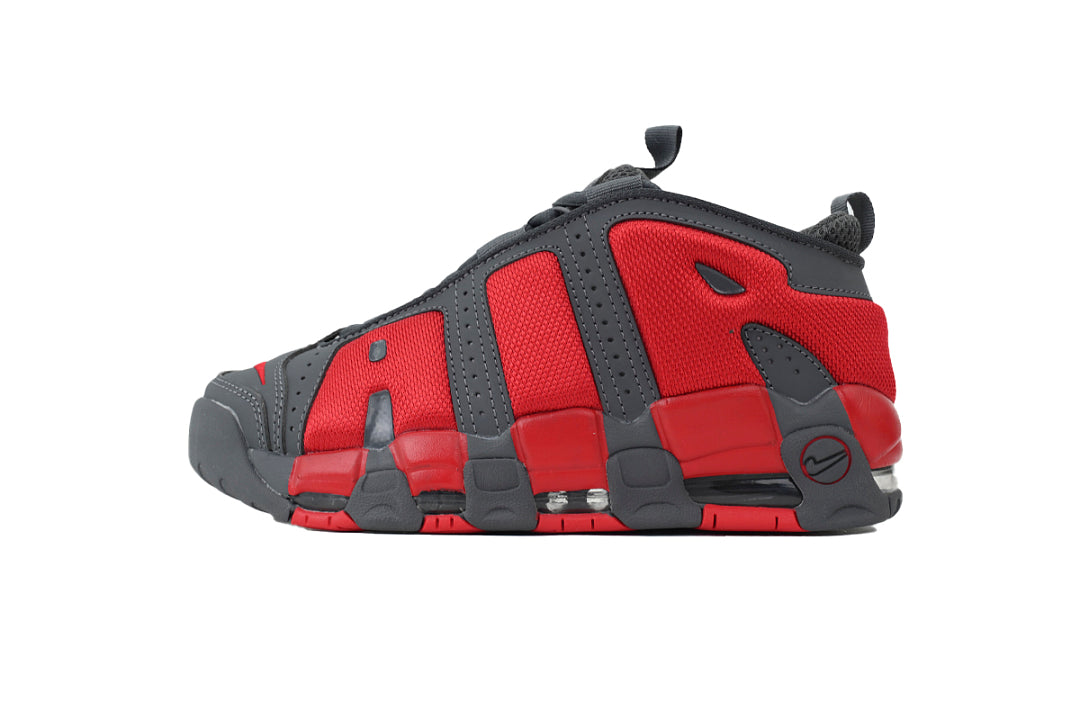 Nike Air More Uptempo Sneakers Gray-Red High Frequency