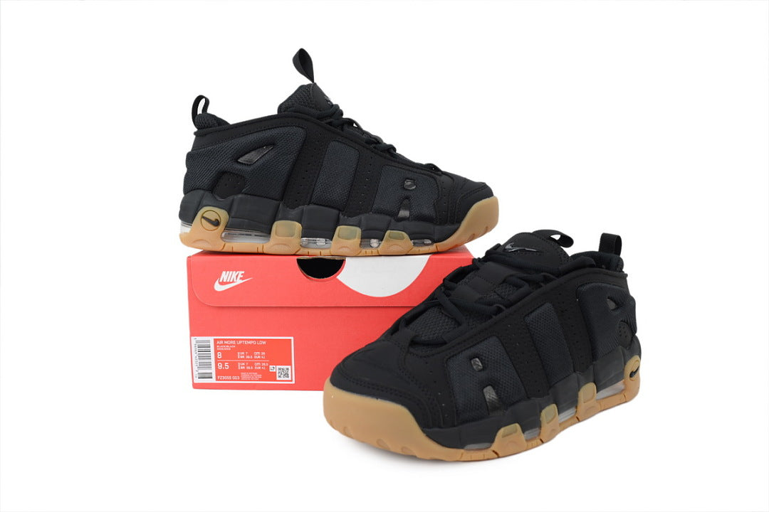 Nike Air More Uptempo Sneakers Low 'Black Gum'