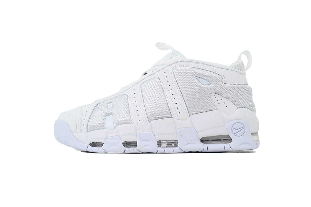Nike Air More Uptempo Sneakers All-White High Frequency