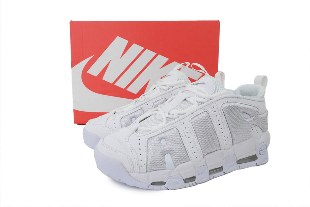 Nike Air More Uptempo Sneakers All-White High Frequency