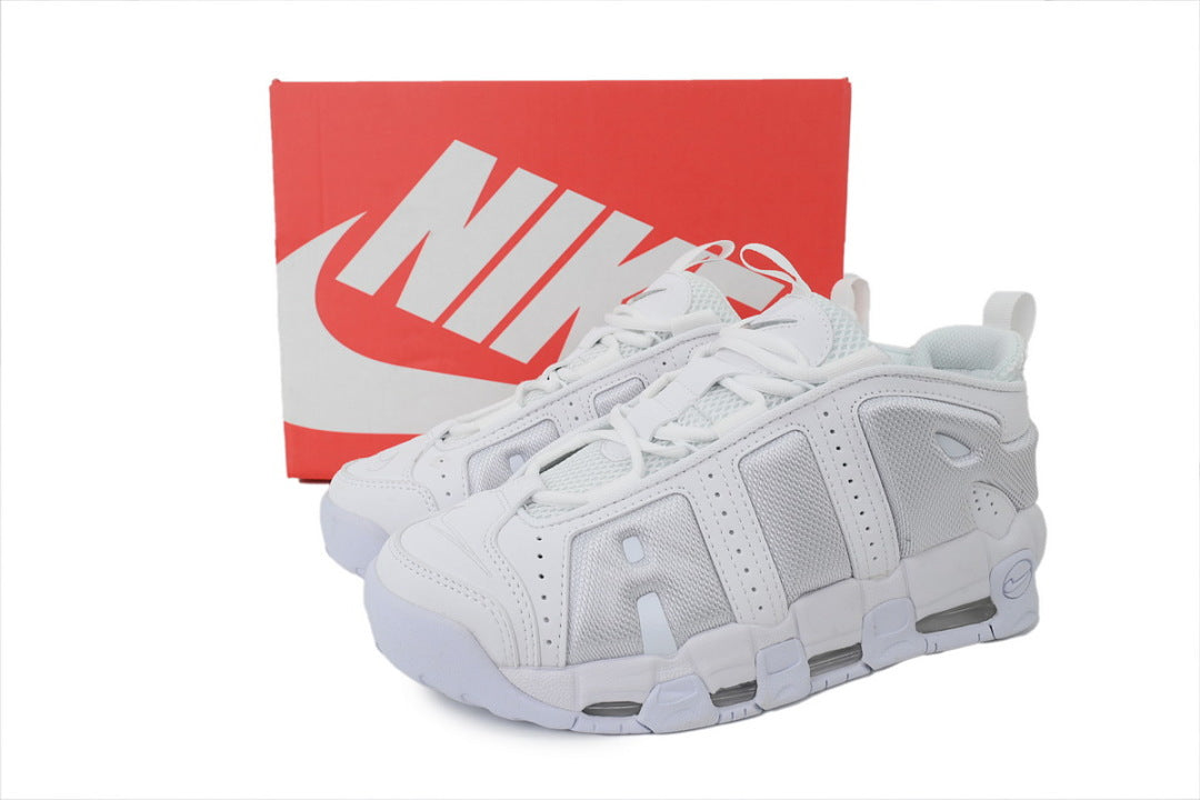 Nike Air More Uptempo Sneakers All-White High Frequency