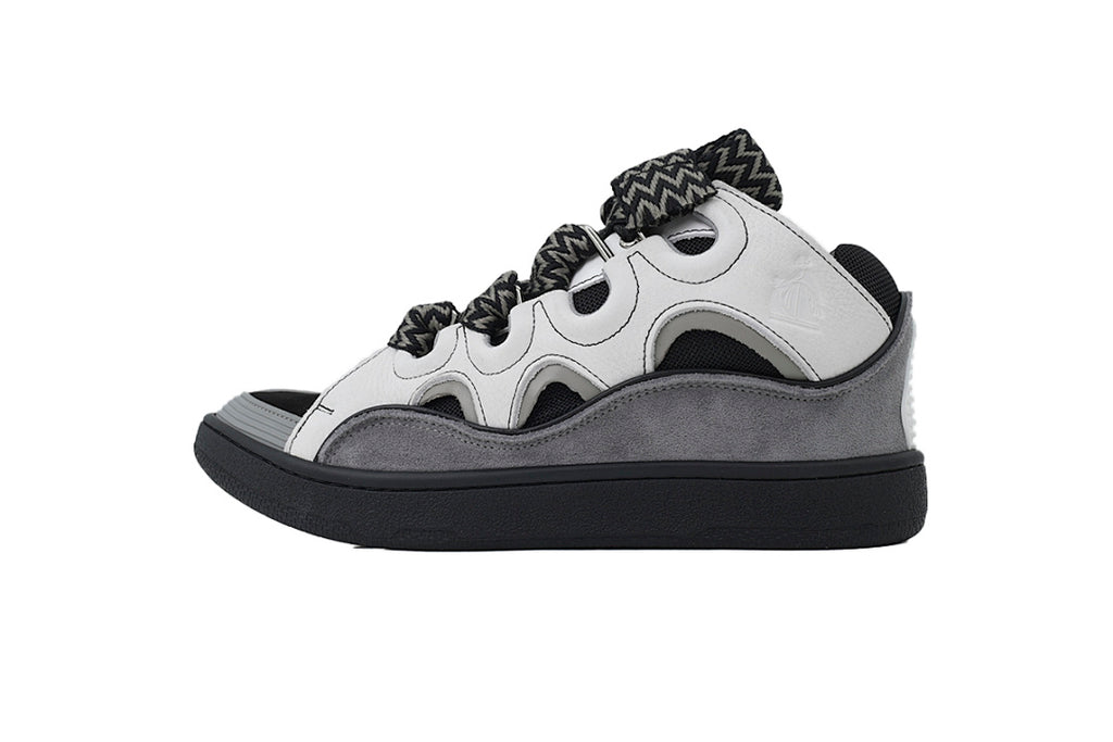 LANVIN Sneakers Black Whiteand Gray
