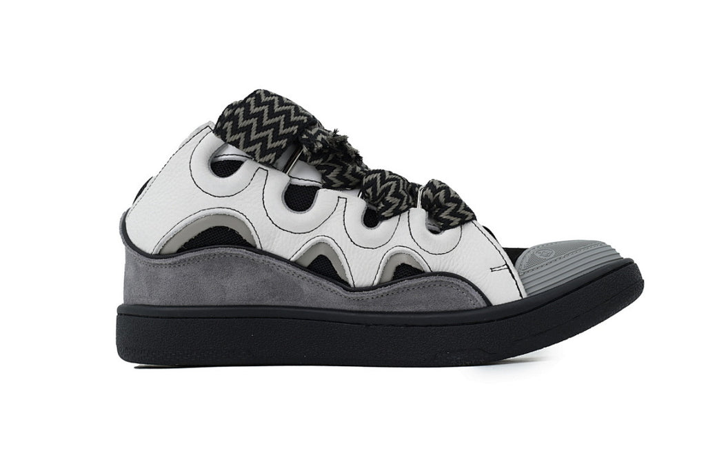 LANVIN Sneakers Black Whiteand Gray