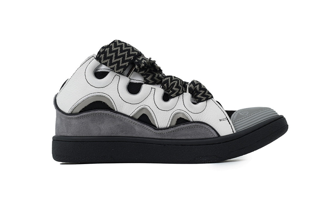 LANVIN Sneakers Black Whiteand Gray