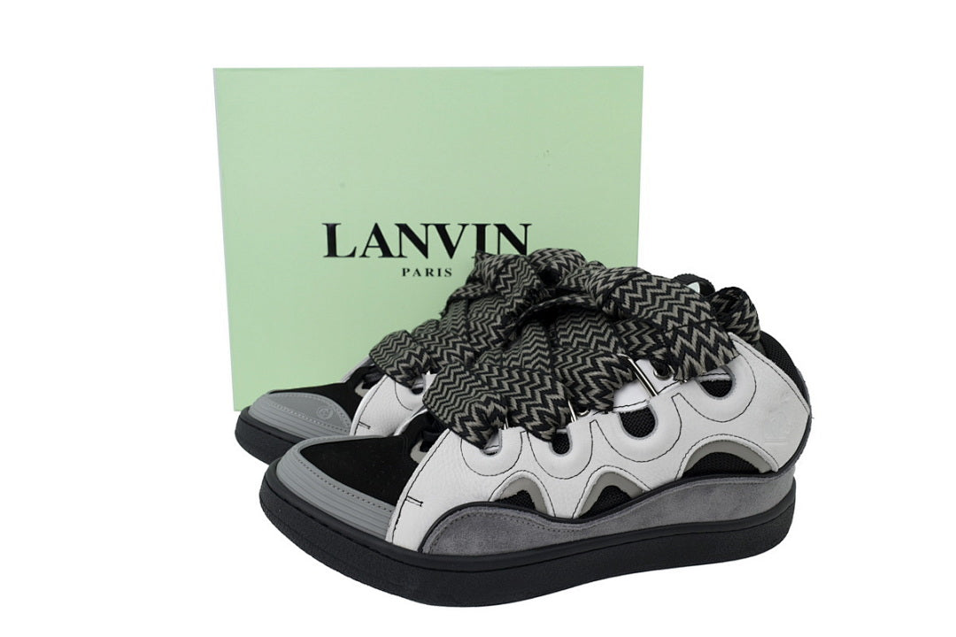 LANVIN Sneakers Black Whiteand Gray