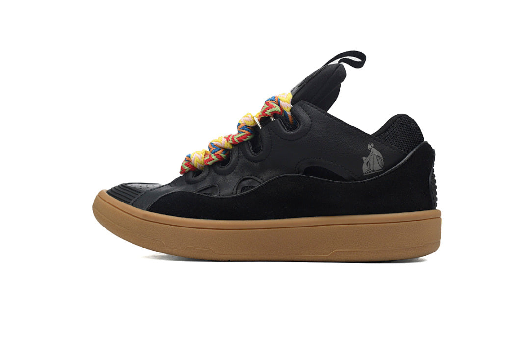 LANVIN Sneakers Curb Black Yellow