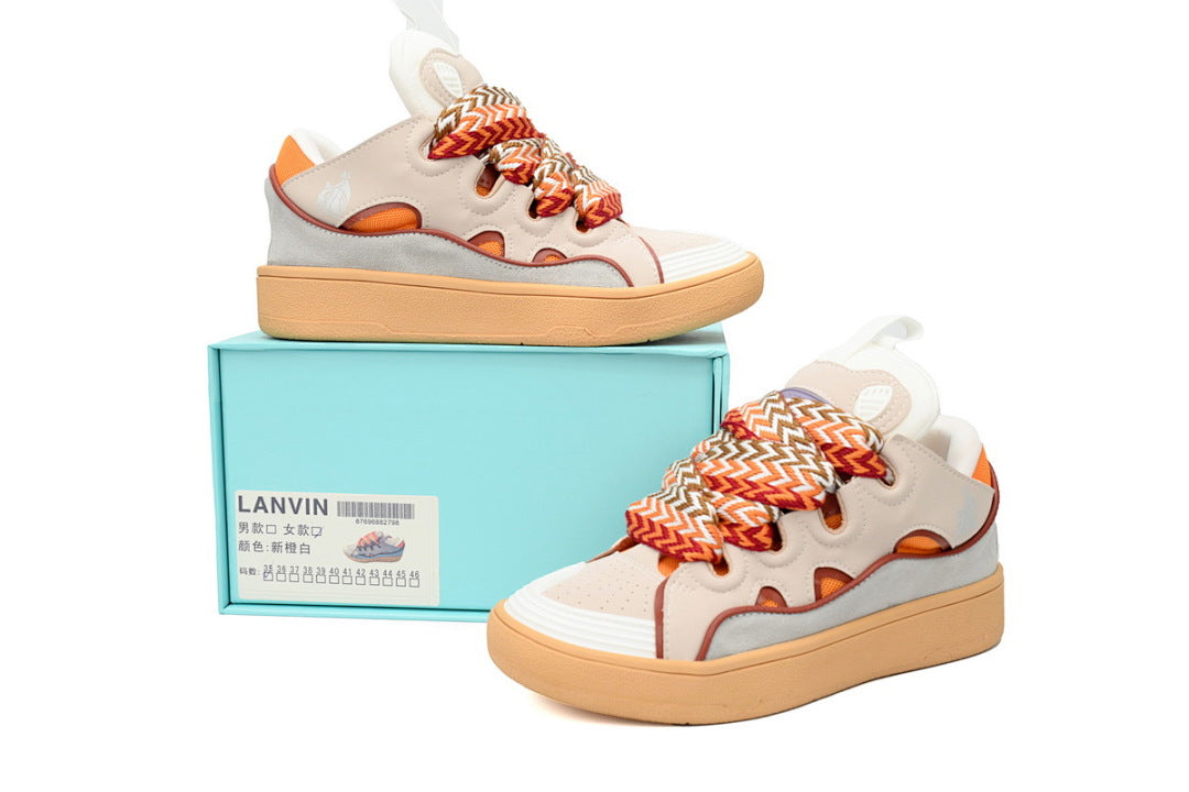 LANVIN Sneakers White Gray Powder