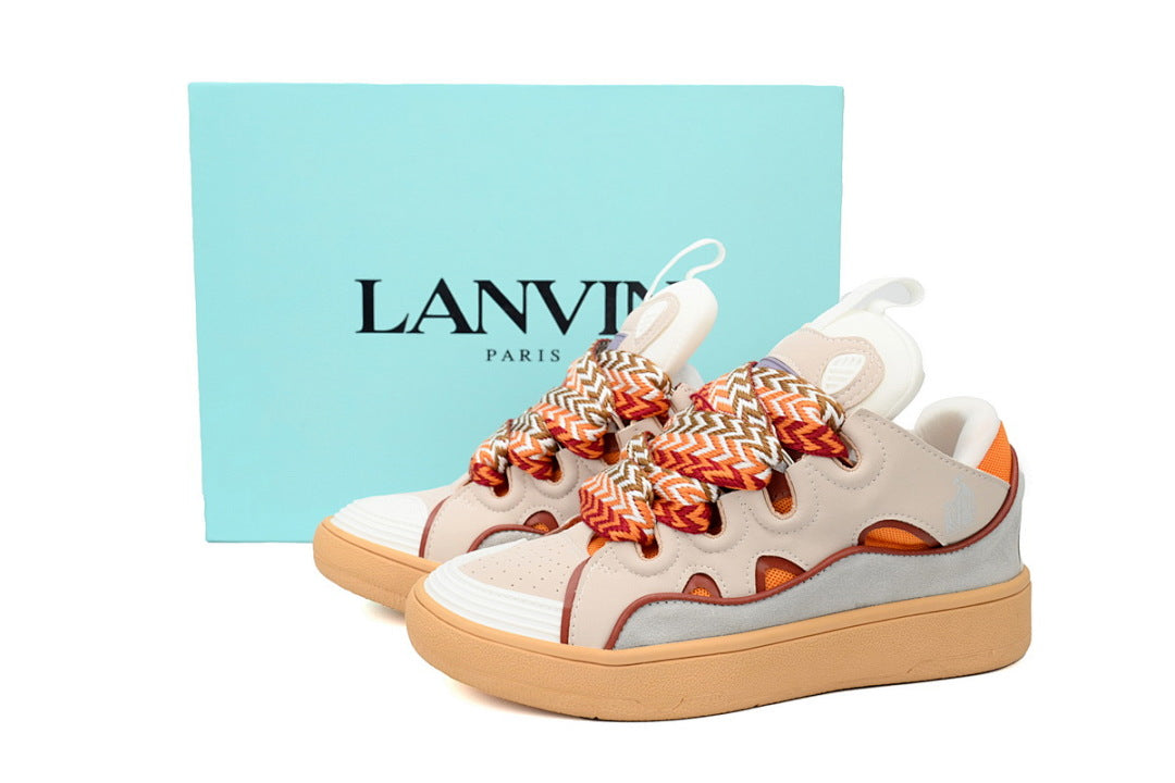 LANVIN Sneakers White Gray Powder