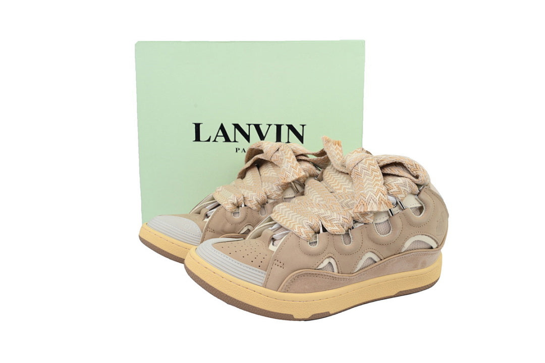 LANVIN Sneakers White Brown